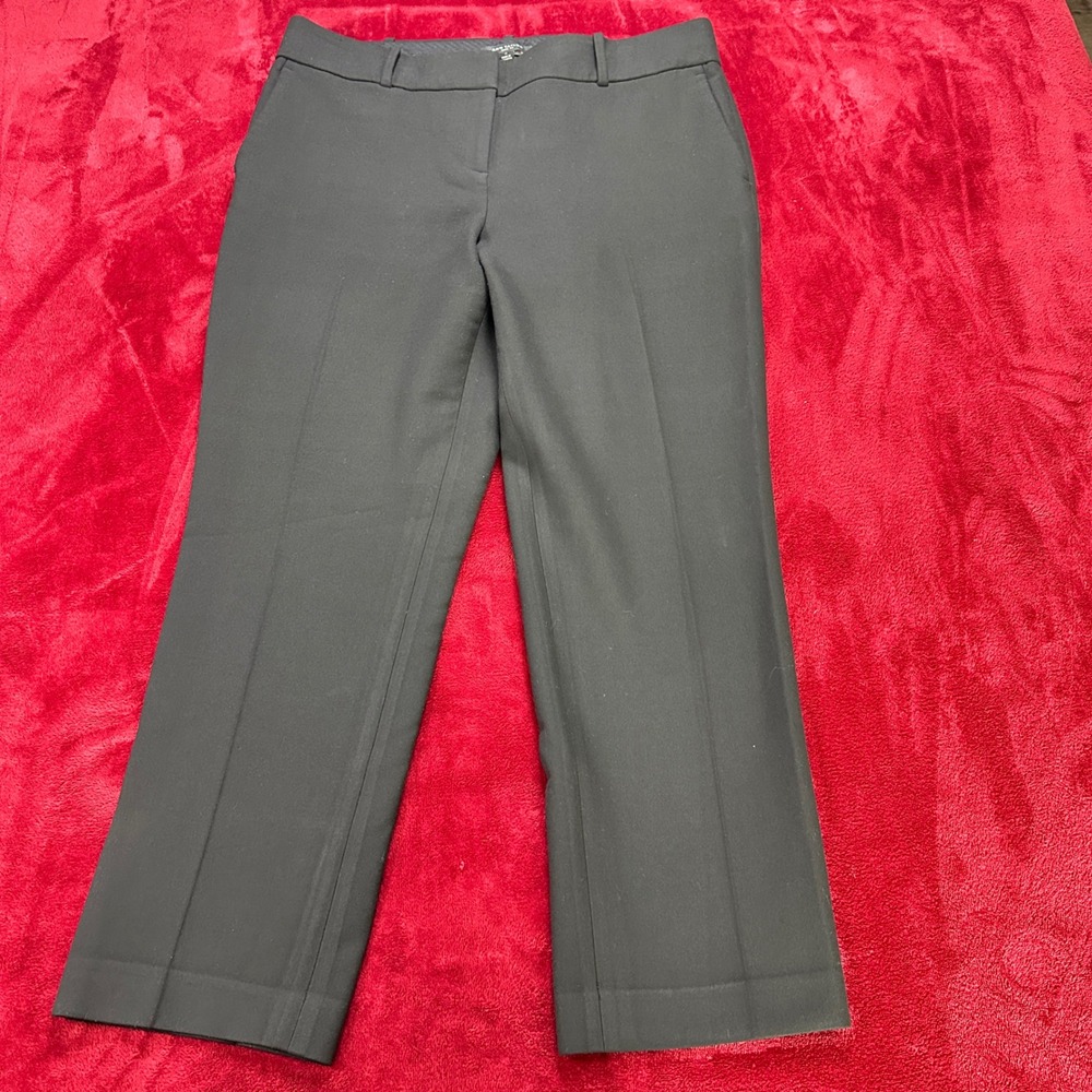 Ann Taylor Kate‎ Fit Black Straight Leg Dress Pants Trousers Womens Size 10